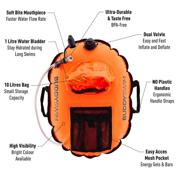 Buddyswim Hydrateringsboj Hydrastation Pro Orange