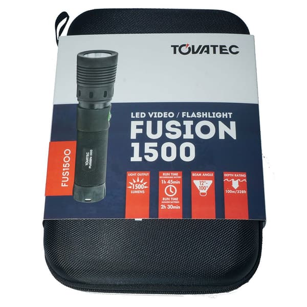 Tovatec Lommelygte Fusion 1500 Sort 1000 Lumens