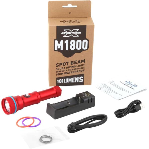 X-adventurer Lommelygte 10º Led Sport Blå 1800 Lumens
