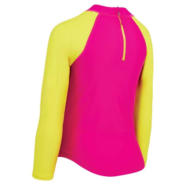Zoggs Långärmad Topp Zip Sun Gul,Rosa 6 Years