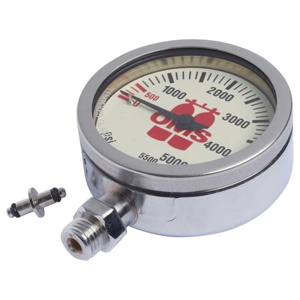 Oms Spg Mineral Glass 5500 Psi 52 Mm Hopeinen