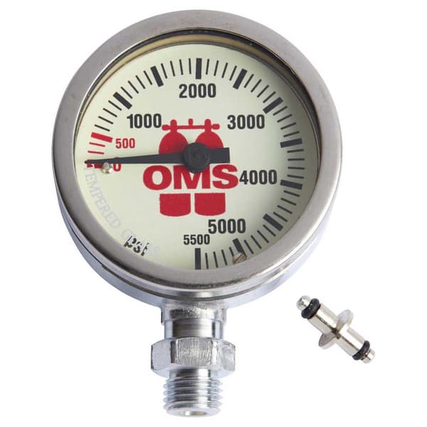 Oms Spg Mineral Glass 5500 Psi 52 Mm Hopeinen