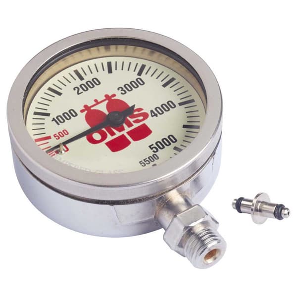 Oms Spg Mineral Glass 5500 Psi 63 Mm Hopeinen