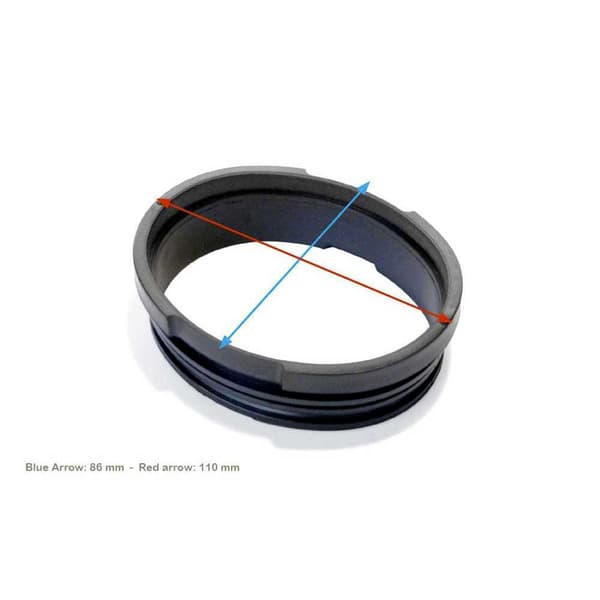 Si-tech Qcs Oval Silicone Seals Svart