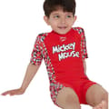 Miniatyrbillede 6 af 7: Speedo Disney Mickey Mouse All-in-one Rød 4 Years