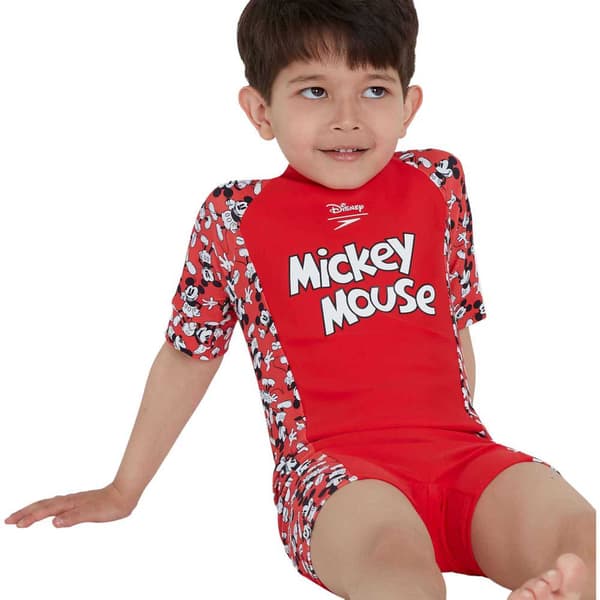 Speedo Disney Mickey Mouse All-in-one Rød 4 Years