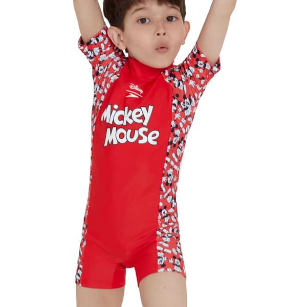 Speedo Disney Mickey Mouse All-in-one Rød 4 Years