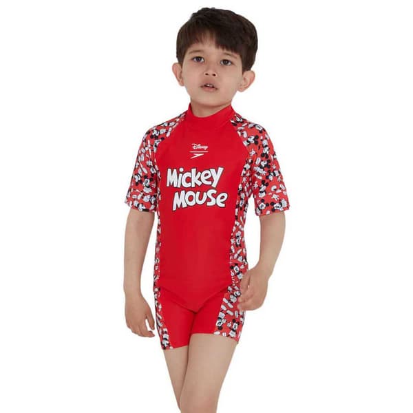 Speedo Disney Mickey Mouse All-in-one Rød 6 Years