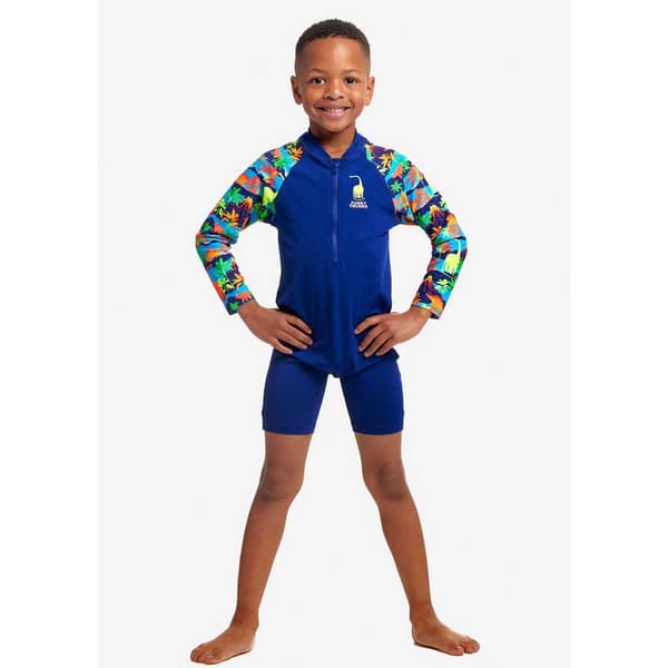 Funky Trunks Uv Langærmet Jumpsuit Go Blå 3 Years