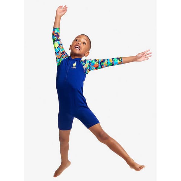Funky Trunks Uv Langærmet Jumpsuit Go Blå 3 Years