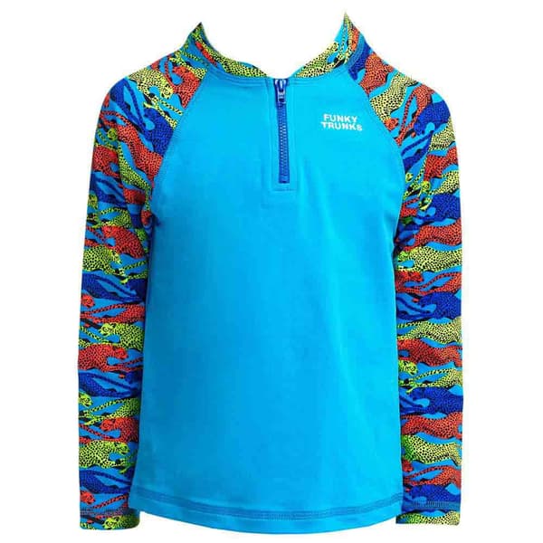 Funky Trunks Langærmet Uv T-shirt Zippy Blå 4 Years