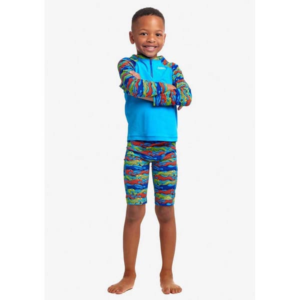 Funky Trunks Langærmet Uv T-shirt Zippy Blå 4 Years