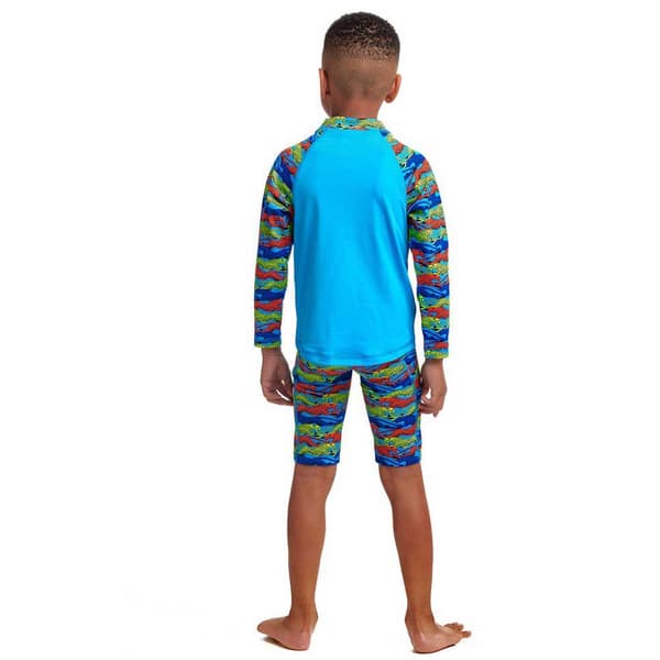 Funky Trunks Langærmet Uv T-shirt Zippy Blå 6 Years