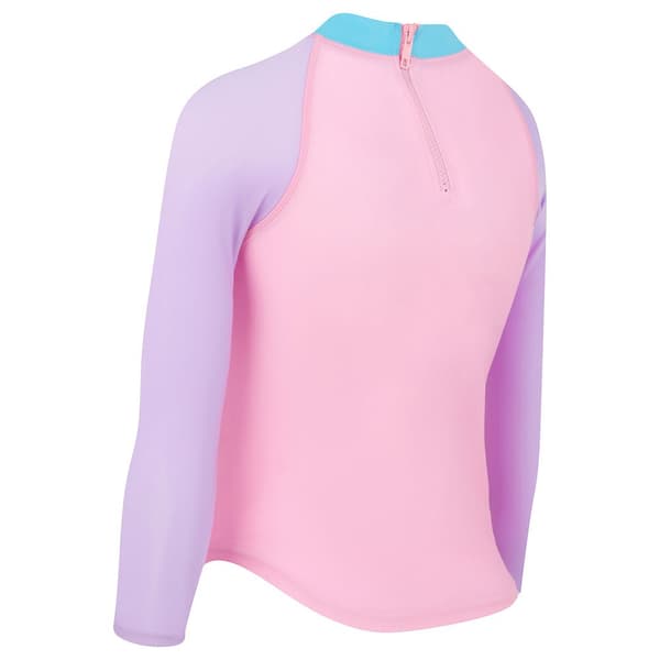 Zoggs Langærmet T-shirt Zip Ecolast Rosa 21