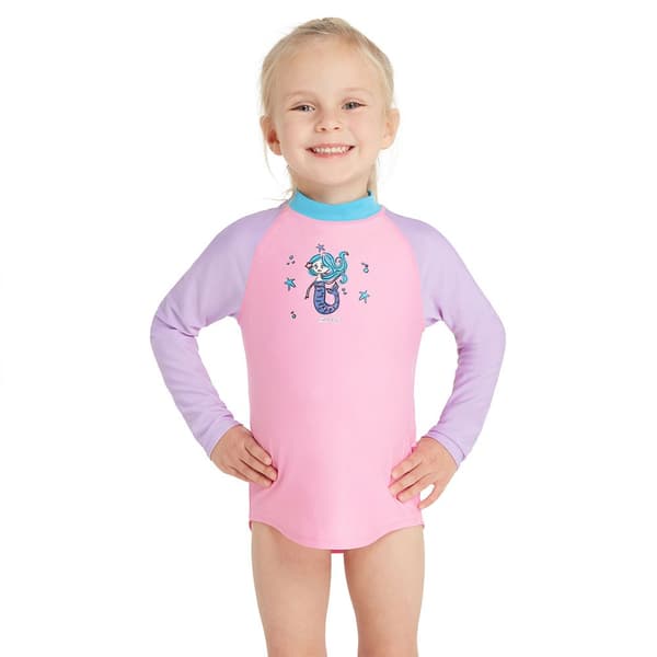 Zoggs Langærmet T-shirt Zip Ecolast Rosa 21