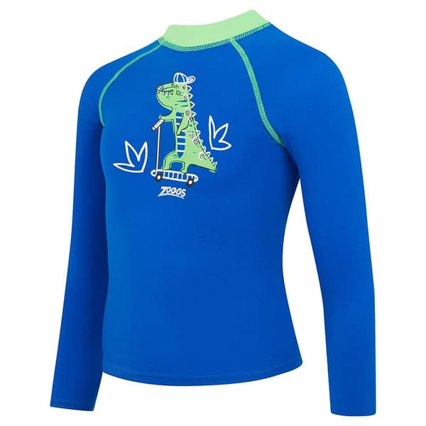 Zoggs Langærmet T-shirt Zip Ecolast Blå 23