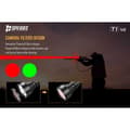 Miniatyrbild 6 av 6: Speras Ficklampa T1k Red/green Hunting Kit Silver 1200 Lumens