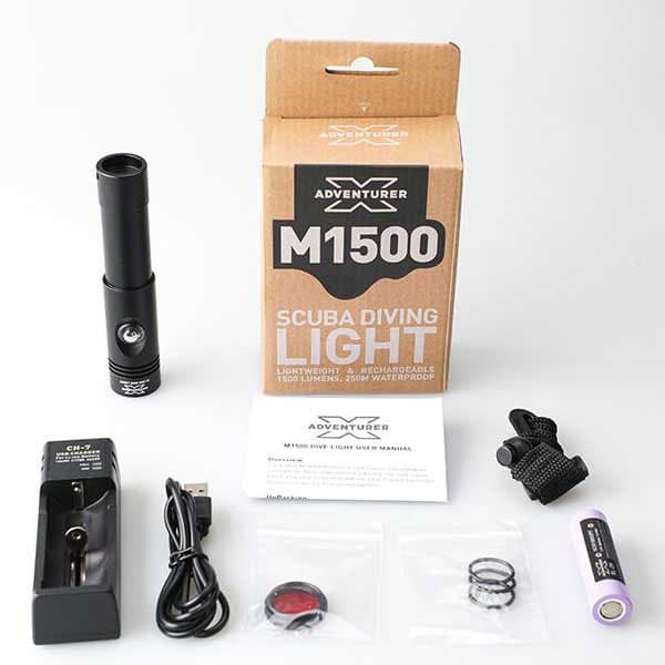 X-adventurer Taskulamppu Led Sport Kirkas 1500 Lumens