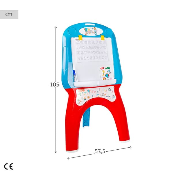 Fisher Price Børnebøtte Pizarra Med Markør Og Farveark Stickers Transparent