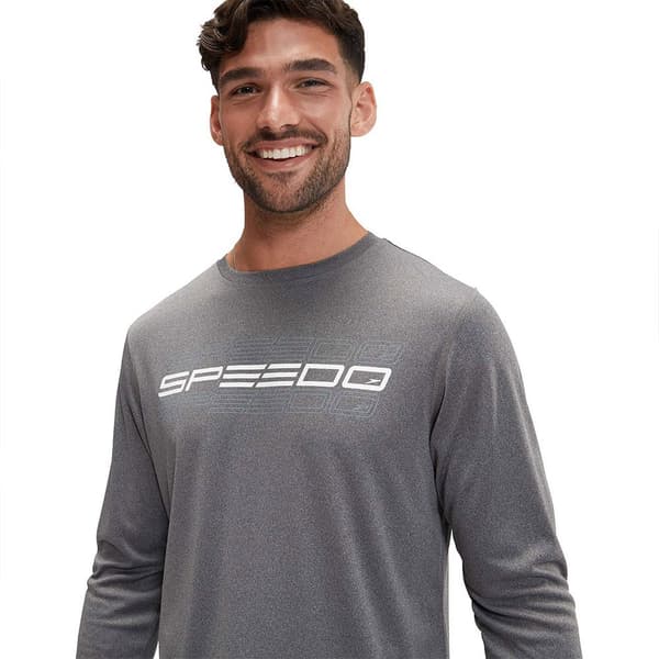 Speedo Uv Långärmad T-shirt Printed Grå XL