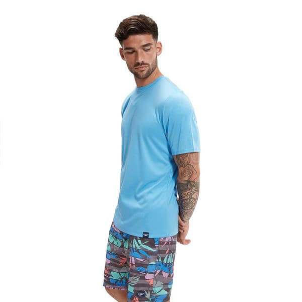 Speedo Uv Kortärmad T-shirt Printed Blå M