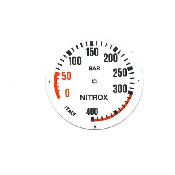 Metalsub Pressure Gauge 400 Bar Nitrox Grönt