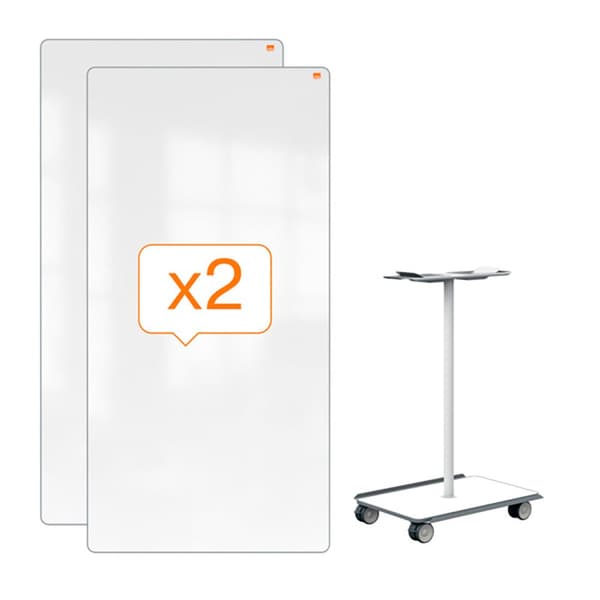 Nobo Magnetisk Mobil Styrelse Move&meet Silver