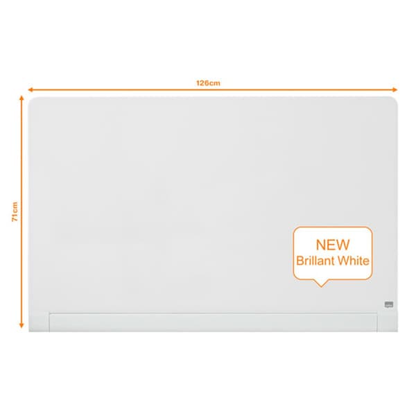 Nobo Lasi Pyöristetyt Reunat Impression Pro 57´´ 1264x711 Mm Lauta