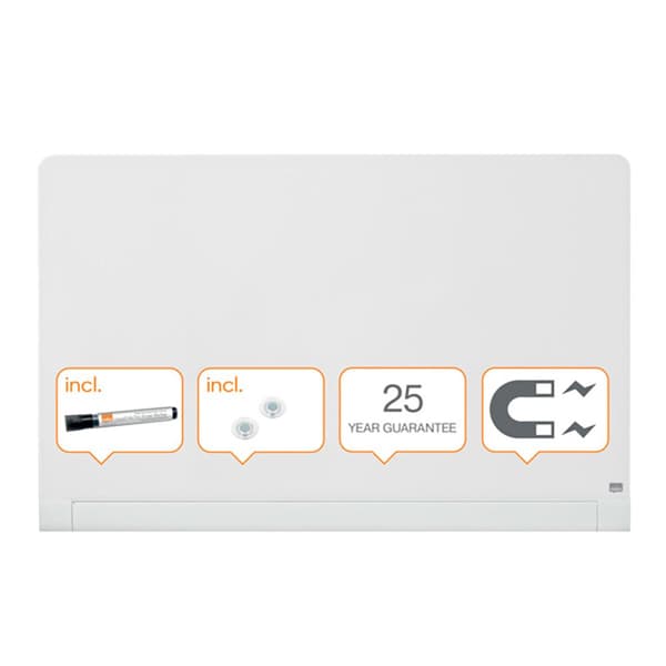 Nobo Glas Afrundede Kanter Impression Pro 57´´ 1264x711 Mm Bestyrelse