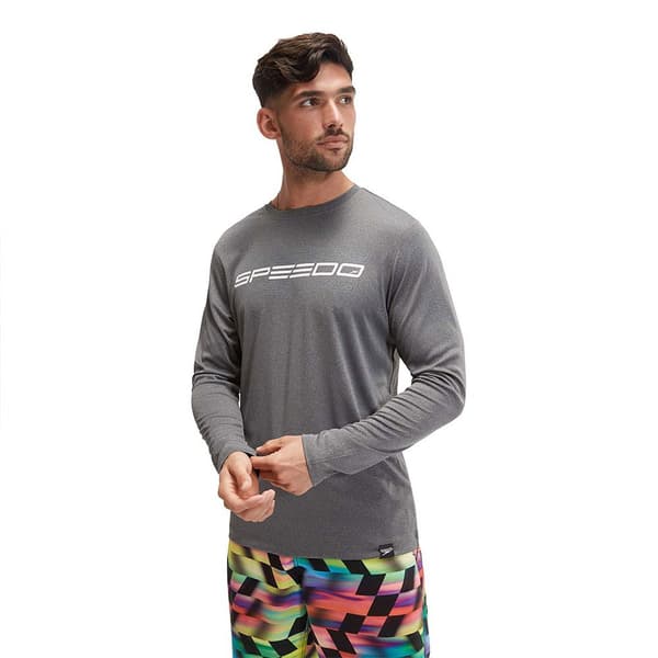 Speedo Langærmet Uv T-shirt Printed Grå S