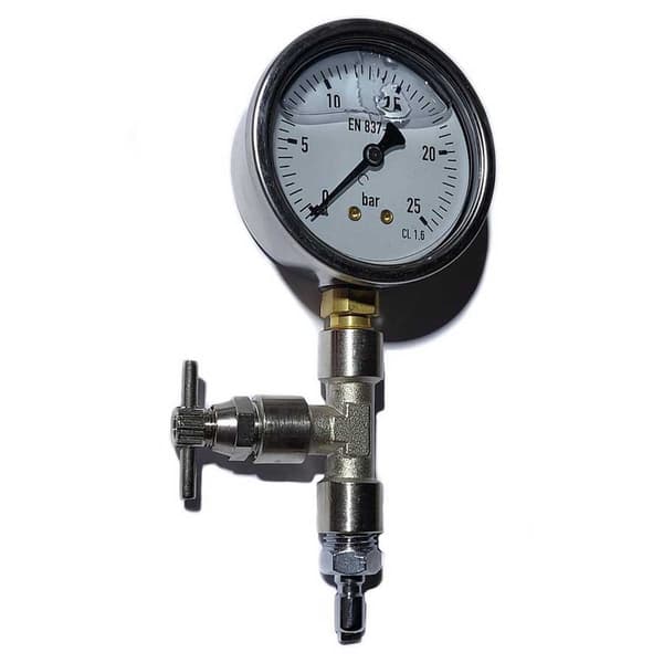 Metalsub Trykmåler Medium Pressure Adjustment With Purge 0-25 Bar