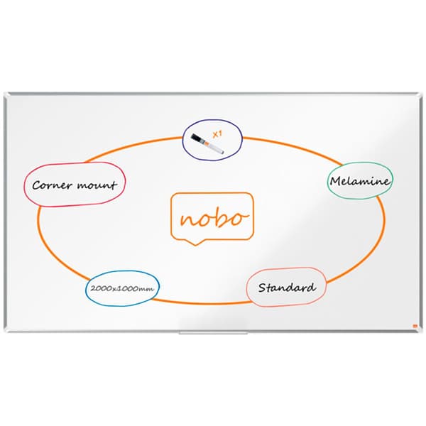 Nobo Melamin Premium Plus 2000x1000 Mm Styrelse