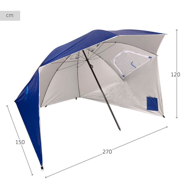 Aktive Ø240cm Uv50 Vindtæt Strandparaply  Ø240cm
