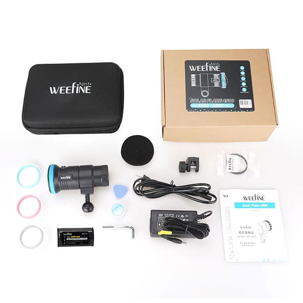 Weefine Dual Solar Flare 4500 Video Sukelluslamppu Sininen 4500 Lumens