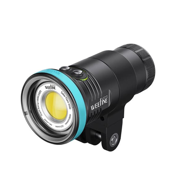 Weefine Dual Solar Flare 4500 Video Dykkerlygte Blå 4500 Lumens