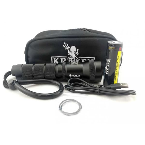 Kraken 6 Degrees Nr-2500 Sukelluslamppu Hopeinen 2500 Lumens