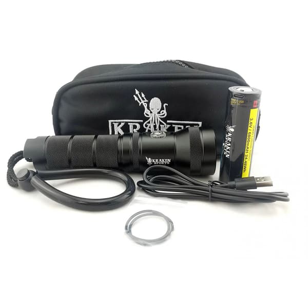 Kraken 6 Degrees Nr-2500 Sukelluslamppu Hopeinen 2500 Lumens