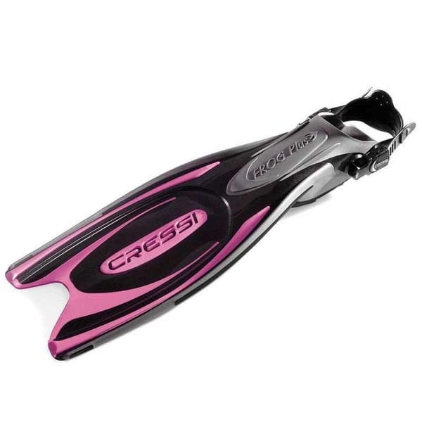 Cressi Dykkerfinner Frog Plus Sort,Rosa EU 39-41