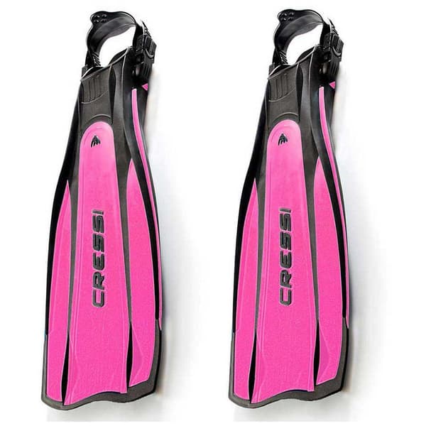Cressi Dykkerfinner Pro Light Sort,Rosa EU 39-41