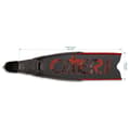 Miniatyrbillede 2 af 3: Omer Spearfishing Finner Stingray Dual Carbon Sort EU 47-48