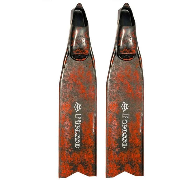 Picasso Långa Spearfishing Fenor Ultimate Carbon Röd EU 42-43