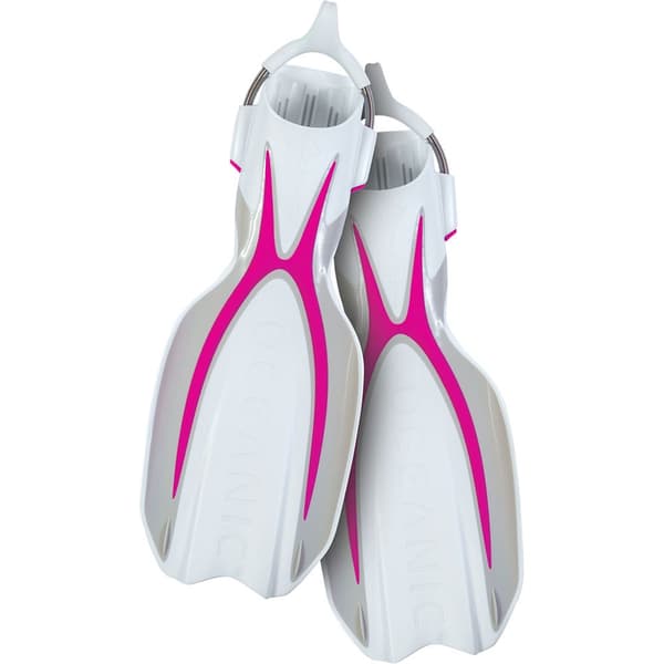 Oceanic Dykkerfinner Manta Ray Hvid,Rosa EU 41-44
