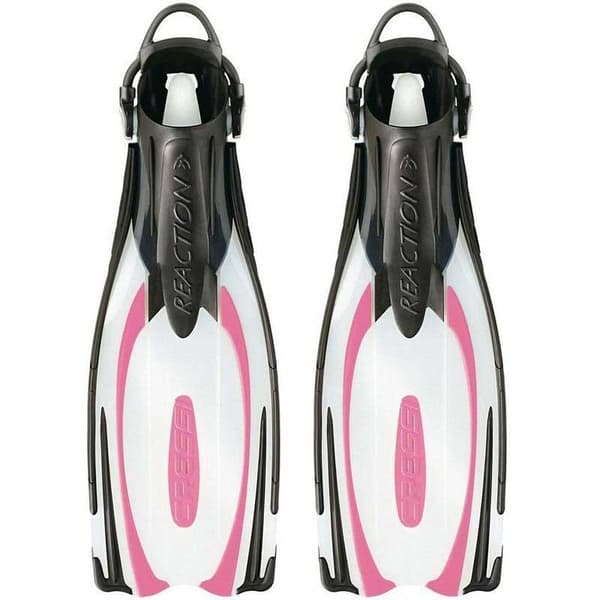 Cressi Reaction Ebs Dykkerfinner Transparent,Rosa EU 39-41