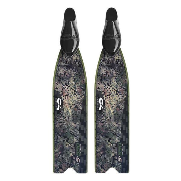 C4 S-990 Camo 40 Harpunfiskefinner Grøn EU 41-42