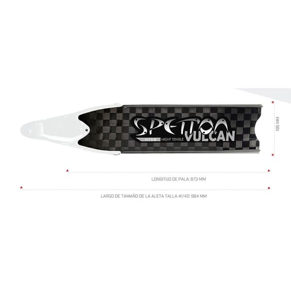 Spetton Cx Vulcan Ht50 Carbon Tre Edition 25 Fridykkingsfinner Sort EU 44-45