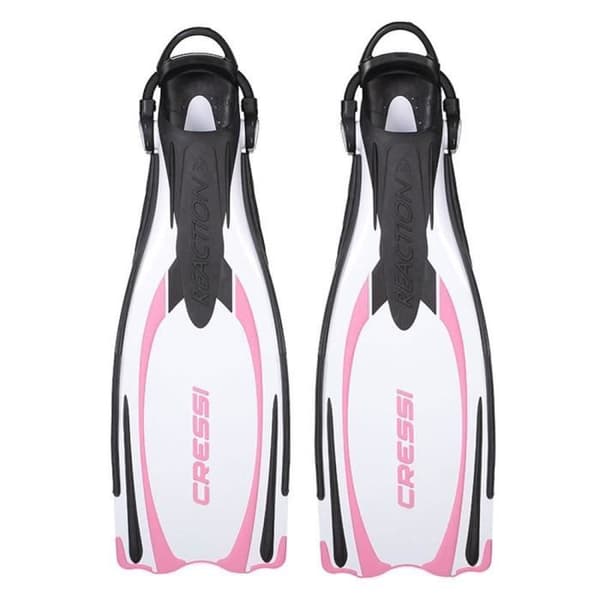 CRESSI Reaction EBS dykfenor - Transparent / rosa - Storlek XS-S