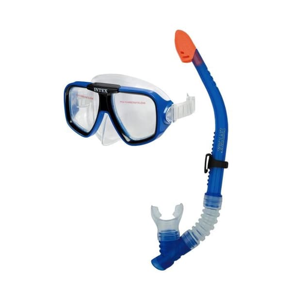 Dykutrustning med mask och snorkel - Intex - Unisex - Blå - Vuxen - Dykning
