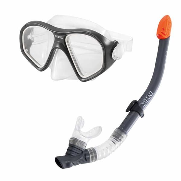 Dykutrustning med mask och snorkel - Intex - Unisex - Blå - Vuxen - Dykning