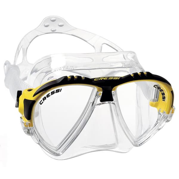 Cressi Dykkermaske Matrix Transparent,Gul