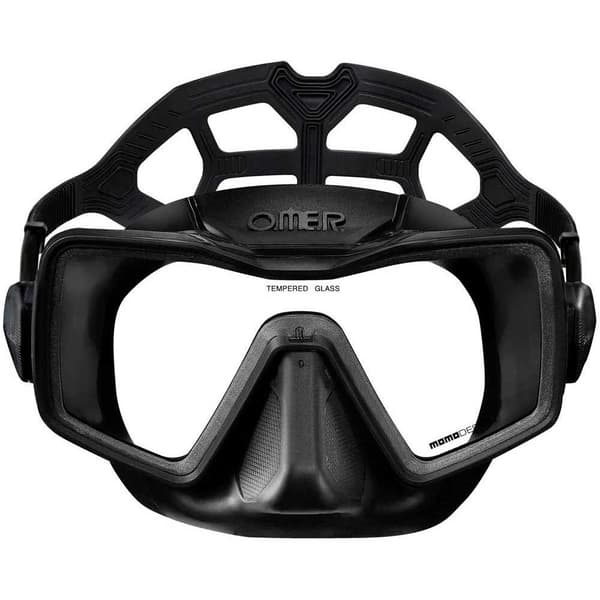 Omer Unik Lens Spearfishing Mask Apnea Sort